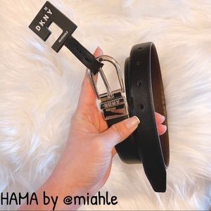 DKNY Black and Brown Reversible Belt
